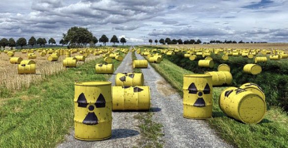 Bidons déchets nucléaires