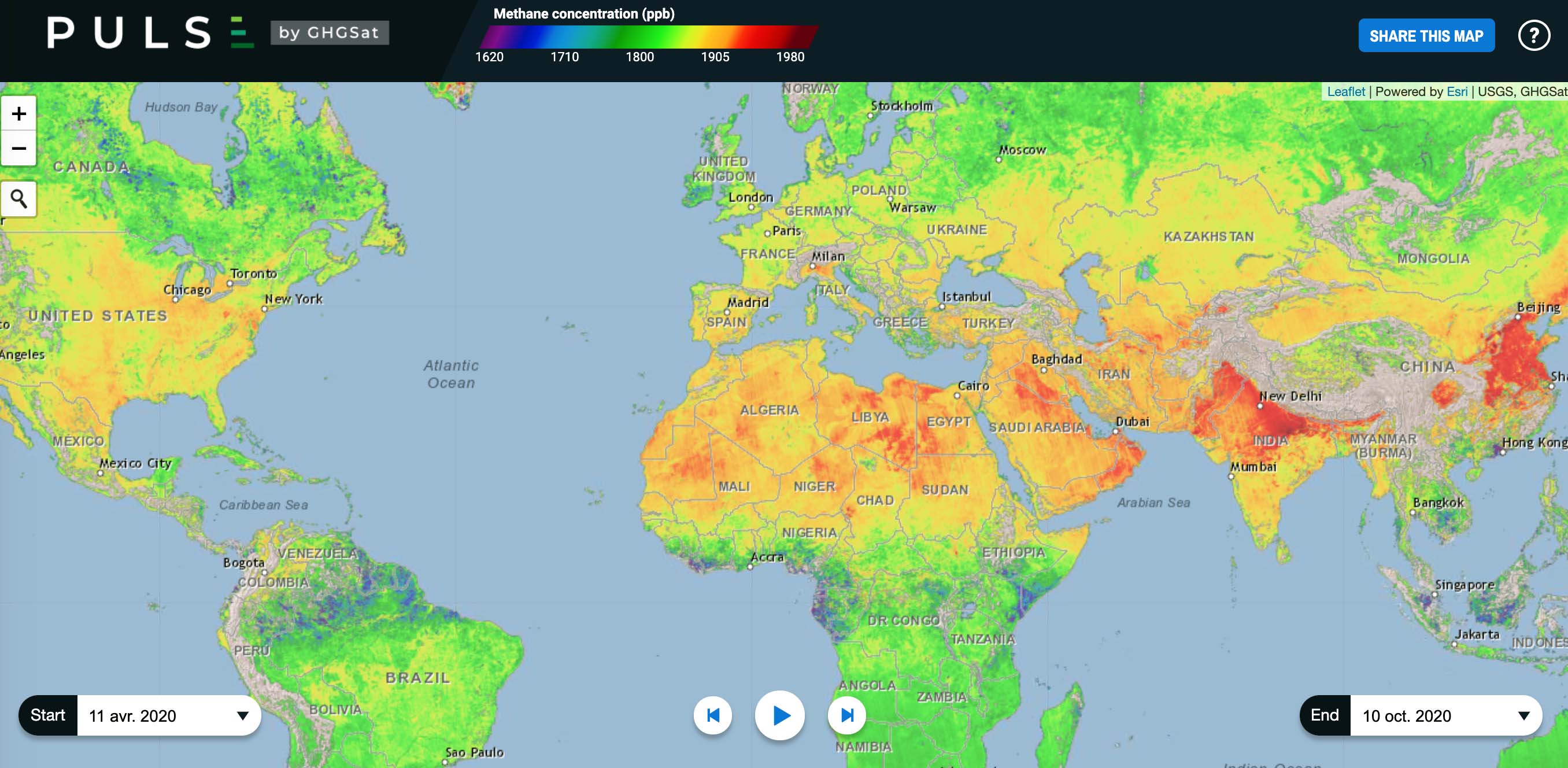 Il est maintenant possible de savoir qui émet le plus de méthane sur la planète